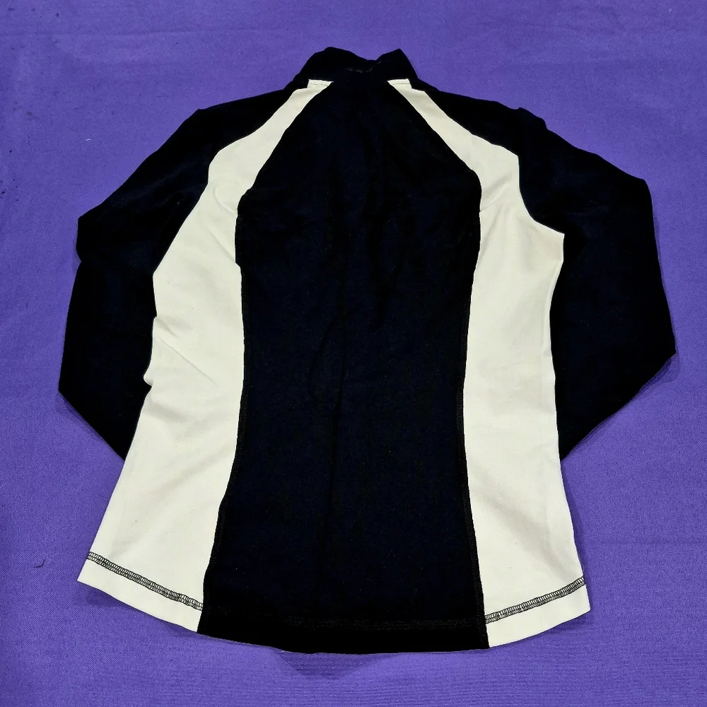 Bebe Sport 2-PC Crystals Logo Black/White Full Zip Jacket & Pants - XS/S. - Picture 4 of 11
